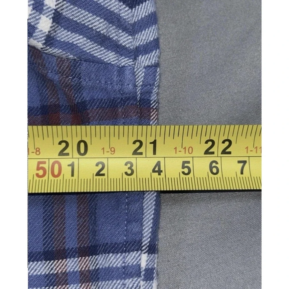 Vineyard Vines Shirt Mens M Blue Plaid Slim Longshore Long Sleeve Button Up